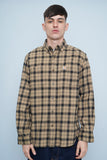 Camisa escocesa beige Carhartt Talla M Image 0
