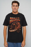 Polera Negro harley davidson Talla L Image 0