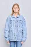 Jacket denim celeste calvin klein Talla Xl Image 0