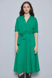 Vestido Verde Zara Talla M Image 3