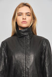 Chaqueta cuero  negro calvin klein talla S 542