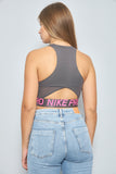 Top casual  gris nike talla M 949