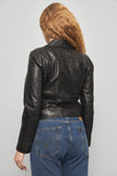 Chaqueta cuero  negro lauren talla 36 142