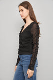 Blusa casual  negro stella talla L 139