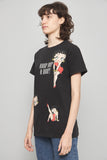 Polera casual  negro betty boop talla S 910