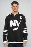Polera Negro Nhl Rbk Talla L