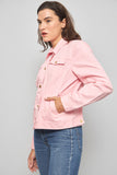 Chaqueta denim  rosado lauren talla L 164