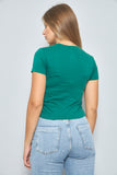 Polera casual  verde polo talla M 925