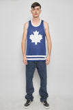 Polera casual  azul mitchell&ness talla L 813