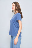 Polera casual  azul polo talla M 728