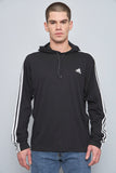 Polera casual  negro adidas talla L 319