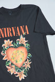 Polera casual  negro nirvana talla M 803