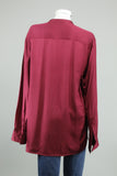 Blusa Burdeo Zara Talla Xl Image 2