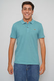 Polera celeste Lacoste Talla M Image 0
