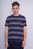 Polera Azul lacoste x keith haring Talla Xl