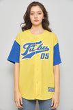 Polera casual  amarillo fubu talla L 056