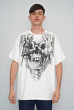 Polera Blanco/Negro Liquid Blue Talla Xl