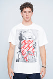 Polera Blanco Popular Poison  Talla L