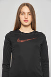 Polera casual  negro nike talla L 372