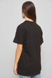 Polera casual  negro queen talla S 974