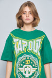 Polera casual  verde tapolt talla Xl 033