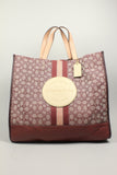 Cartera/Mochila Burdeo/rosado Coach Talla TU