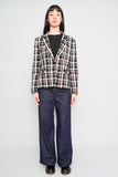 Blazer cuadrille gris Tahari Talla 14 Image 3