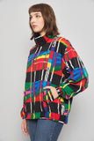 Cortaviento casual  multicolor nostalg talla M 003