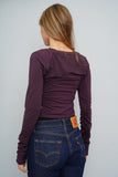Polera Morado Athleta Talla S Image 2