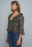 Blusa Verde Jones New York Talla 38 Image 1