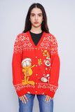 Sweater Rojo Garfield Talla S Image 0
