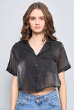 Blusa casual  negro le lis talla Xs 737