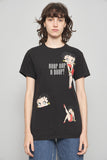 Polera casual  negro betty boop talla S 910