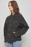 Chaqueta denim  negro lee talla M 074