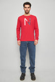 Polera casual  rojo nautica talla M 111