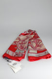 Pañuelo rojo/beige Hermes Talla TU Image 0