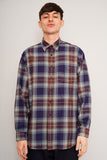 Camisa escocesa azul/morado Brooks Brothers Talla L Image 0