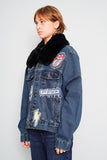 Jacket denim azul wrangler x lovemade Talla M Image 1