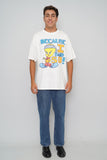 Polera Blanco Looney Tunes Talla Xl Image 3
