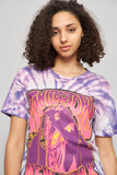 Polera casual  morado janis joplin talla S 686