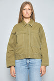 Chaqueta casual  verde zara talla M 933