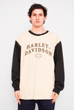 Polera Beige harley davidson Talla L Image 0