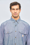 Camisa casual  azul carhartt talla L 144