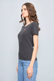 Polera casual  gris levis talla S 724