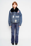 Jacket denim azul wrangler x lovemade Talla M Image 3