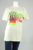 Polera Beige the strokes Talla M