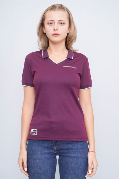 Polera Burdeo Porsche Talla Xs