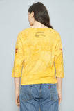 Polera casual  amarillo harley davids talla M 364