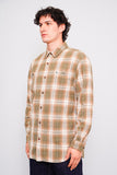 Camisa escocesa beige Carhartt Talla L Image 1