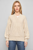 Sweater casual  beige mng talla S 616